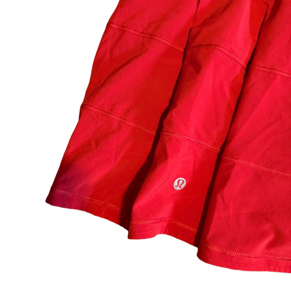 LULULEMON Pace Rival Skirt (Tall) 4-way Stretch Dark Red Size 6 - Picture 5 of 11